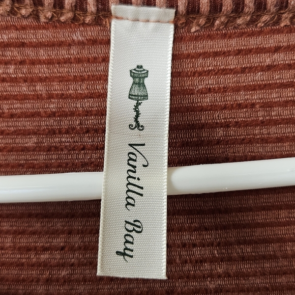 Vanilla Bay women's large rust orange long sleeve tunic - Picture 2 of 8